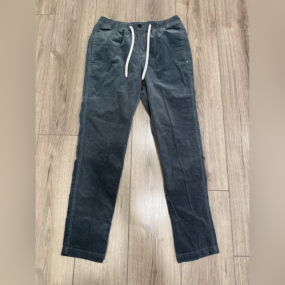 Vuori Optimist Men's Corduroy Pants Green Gray Sz M